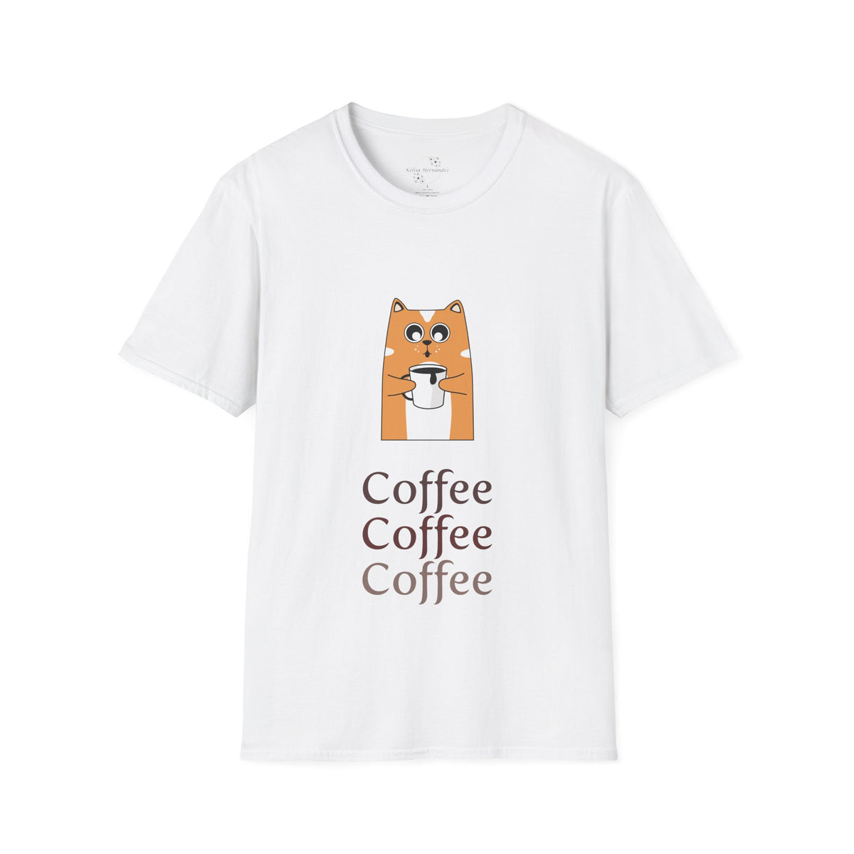 Coffee & Cat Softstyle T-Shirt