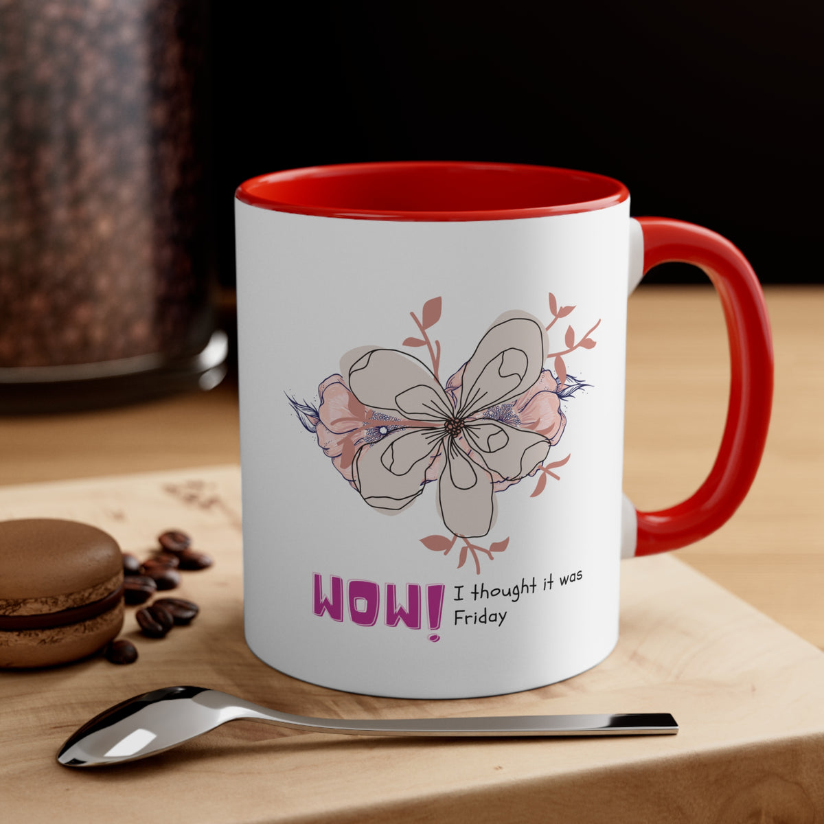 Taza de café decorativa, 11 oz 10% de descuento hasta $50 de compra