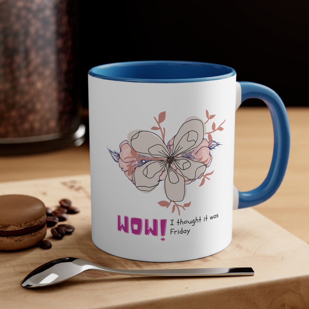 Taza de café decorativa, 11 oz 10% de descuento hasta $50 de compra