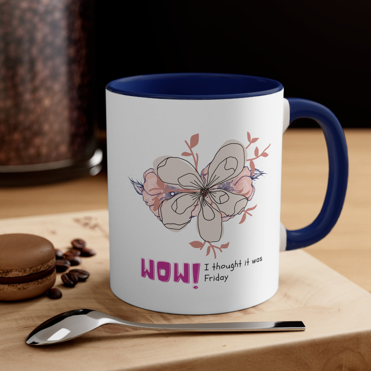 Taza de café decorativa, 11 oz 10% de descuento hasta $50 de compra