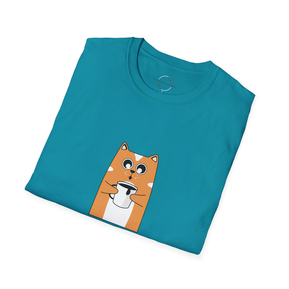 Coffee & Cat Softstyle T-Shirt