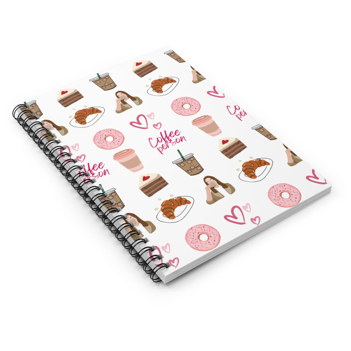 Coffee and Donut its Never Enough Spiral Notebook - Ruled Line